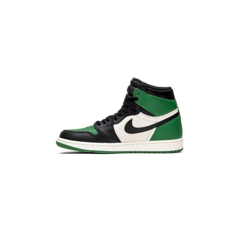 Air Jordan 1 Retro Korkeat Ja Vihreät Valkoiset Mustat Miesten Kengät