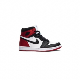 Air Jordan 1 Retro Korkeat Mustavalkoiset Punaiset Naisten Kengät