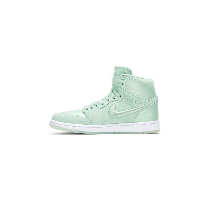 Air Jordan 1 Retro Korkeat Vihreät Valkoiset Naisten Kengät