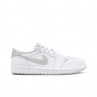Air Jordan 1 Retro Matalat Ja Valkoiset Harmaat Miesten Kengät