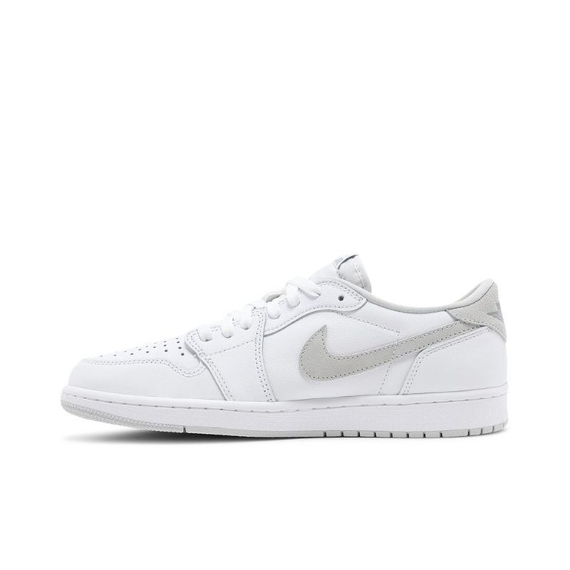 Air Jordan 1 Retro Matalat Ja Valkoiset Harmaat Miesten Kengät