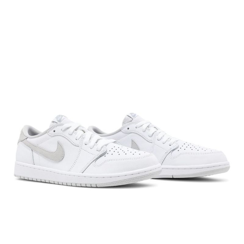 Air Jordan 1 Retro Matalat Ja Valkoiset Harmaat Miesten Kengät