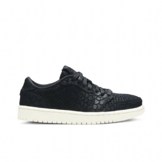 Air Jordan 1 Retro Matalat Mustavalkoiset Naisten Kengät