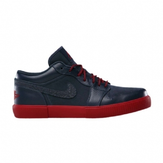Air Jordan 1 Retro V.1 Laivastonsiniset Punaiset Miesten Kengät