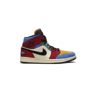 Air Jordan 1 Sininen The Great Mid Beige Moniväriset Miesten Kengät