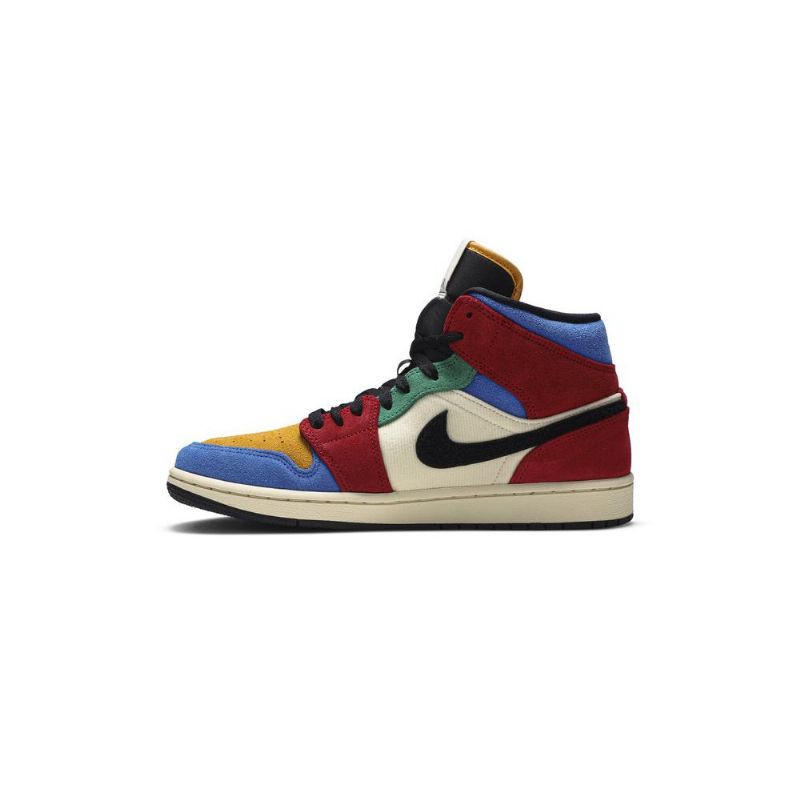 Air Jordan 1 Sininen The Great Mid Beige Moniväriset Miesten Kengät
