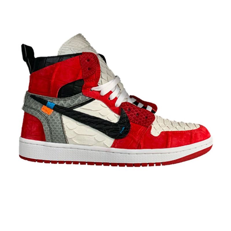 Air Jordan 1 The Shoe Surgeon Luonnonvalkoiset High Retro Lux Punaiset Hopeanharmaat Mustat Miesten Kengät