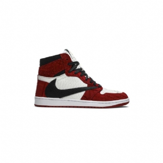 Air Jordan 1 The Shoe Surgeon Retro Korkea Punainen Valkoinen Musta Miesten Kengät