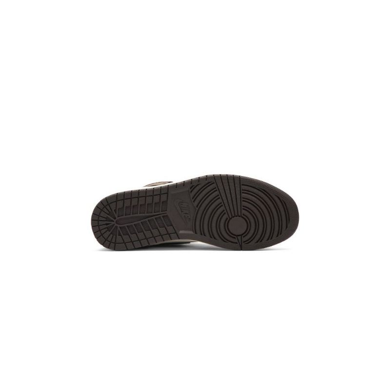 Air Jordan 1 Travis Scott Retro Korkeat Valkoiset Ruskeat Mustat Miesten Kengät