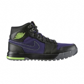 Air Jordan 1 Trek Violetti Musta Vihreä Miesten Kengät