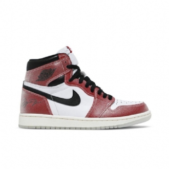 Air Jordan 1 Trophy Room Retro High Og Sp Valkoinen Punainen Musta Miesten Kengät
