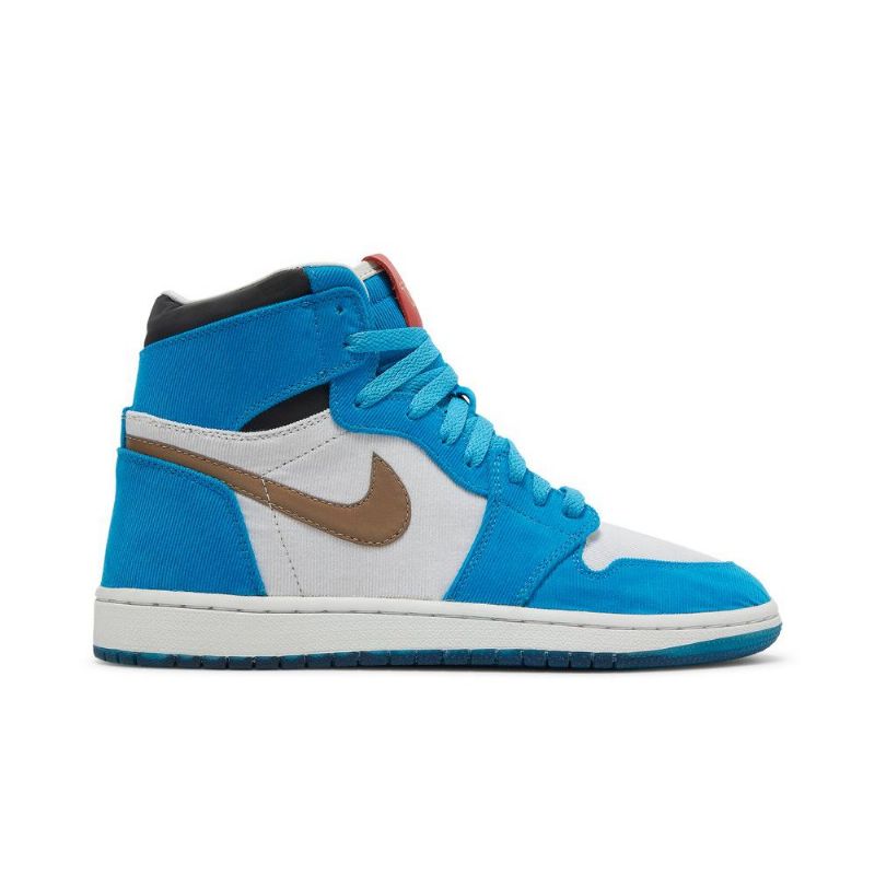 Air Jordan 1 Twix The Shoe Surgeon Korkea Sininen Valkoinen Musta Ruskea Miesten Kengät