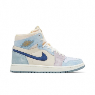 Air Jordan 1 Zoom cmft Sininen Beige Tummansininen Valkoinen Miesten Kengät