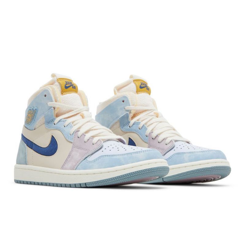Air Jordan 1 Zoom cmft Sininen Beige Tummansininen Valkoinen Miesten Kengät