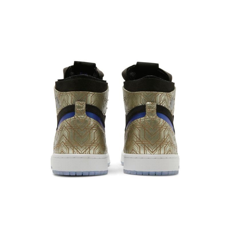 Air Jordan 1 Zoom Comfort Kultaiset Mustat Siniset Miesten Kengät