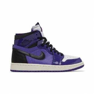 Air Jordan 1 Zoom Comfort Purppura Musta Valkoinen Naisten Kengät