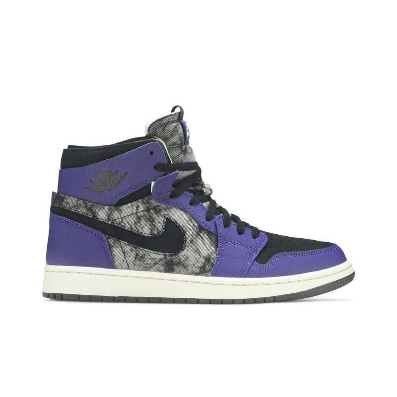Air Jordan 1 Zoom Comfort Purppuranharmaa Musta Miesten Kengät