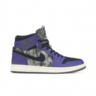 Air Jordan 1 Zoom Comfort Purppuranharmaa Musta Miesten Kengät