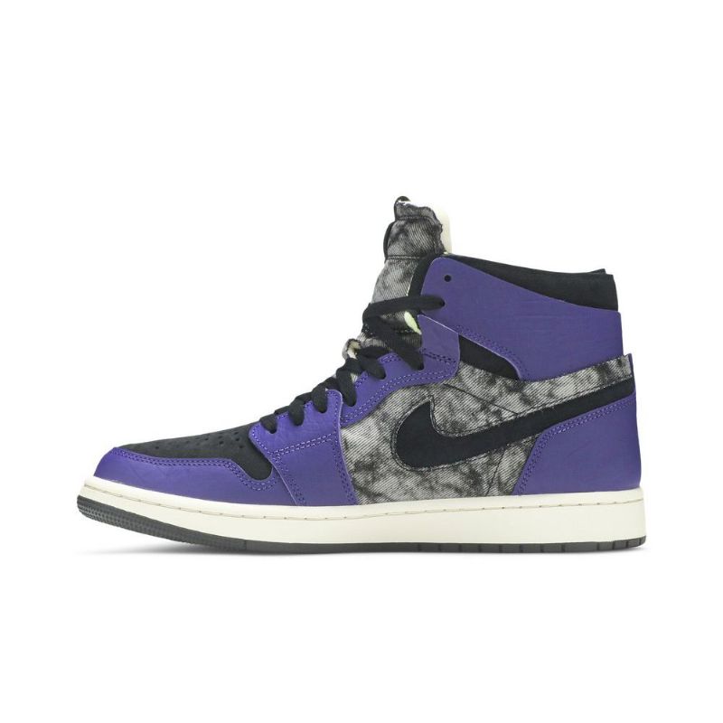 Air Jordan 1 Zoom Comfort Purppuranharmaa Musta Miesten Kengät