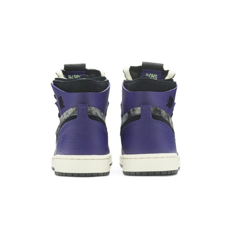 Air Jordan 1 Zoom Comfort Purppuranharmaa Musta Miesten Kengät