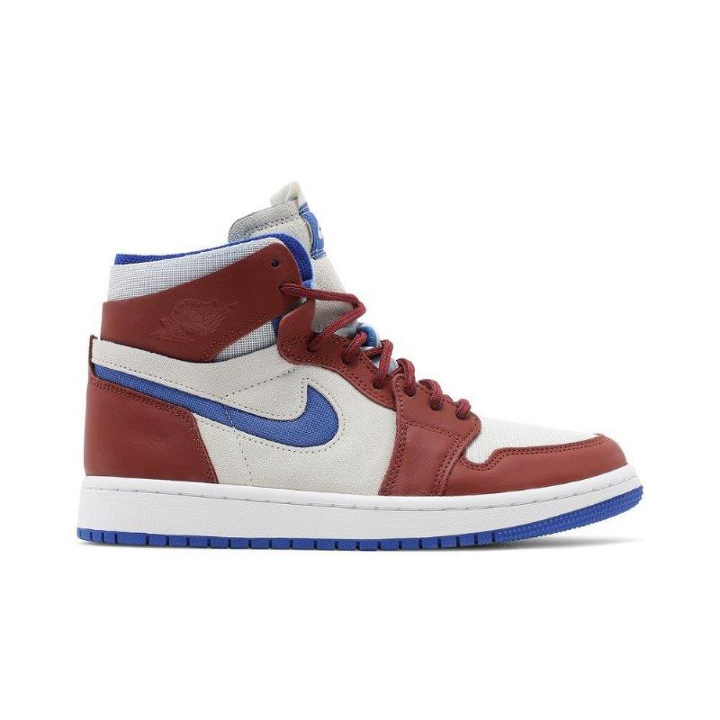 Air Jordan 1 Zoom Comfort Valkoiset Bordeaux Siniset Naisten Kengät