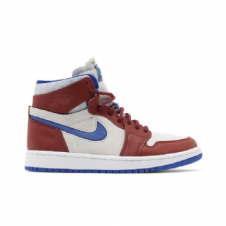 Air Jordan 1 Zoom Comfort Valkoiset Bordeaux Siniset Naisten Kengät