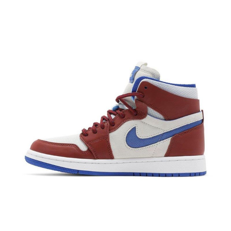 Air Jordan 1 Zoom Comfort Valkoiset Bordeaux Siniset Naisten Kengät