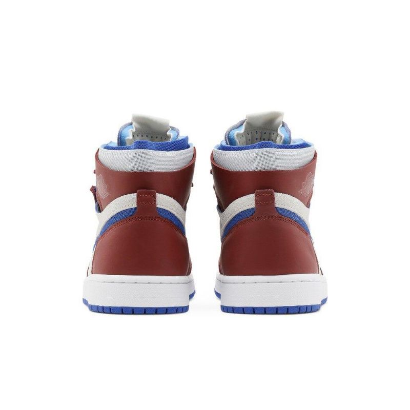 Air Jordan 1 Zoom Comfort Valkoiset Bordeaux Siniset Naisten Kengät