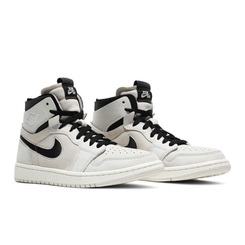 Air Jordan 1 Zoom Valkoiset Mustat Naisten Kengät