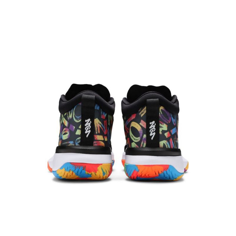 Air Jordan Zion 1 Pf Mustavalkoiset Moniväriset Miesten Kengät