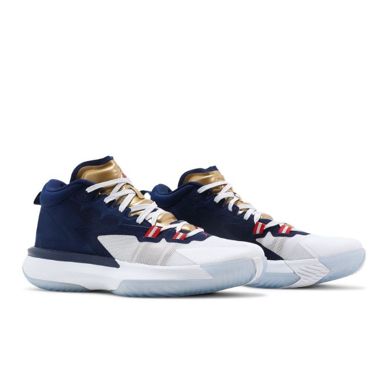 Air Jordan Zion 1 Sininen Valkoinen Kulta Miesten Kengät