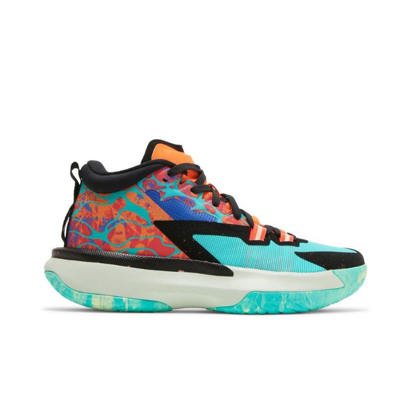 Air Jordan Zion 1 Vihreä Oranssi Musta Sininen Miesten Kengät