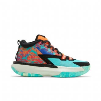 Air Jordan Zion 1 Vihreä Oranssi Musta Sininen Miesten Kengät