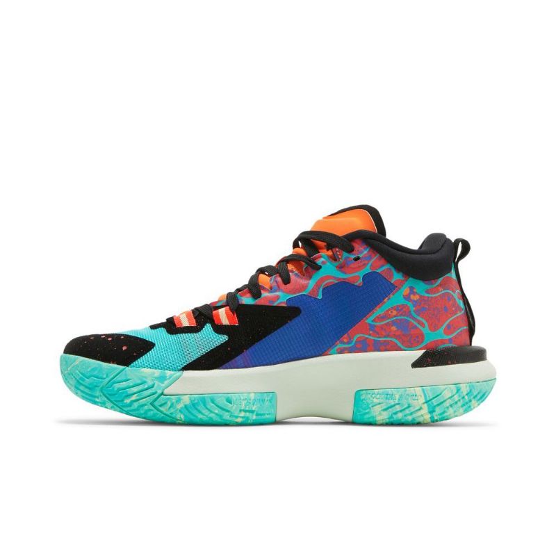 Air Jordan Zion 1 Vihreä Oranssi Musta Sininen Miesten Kengät