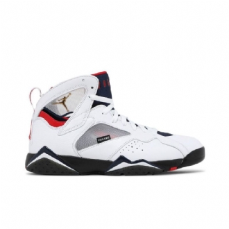 Air Jordan 7 Paris Saint-germain Retrovalkoiset Laivastonsiniset Punaiset Miesten Kengät