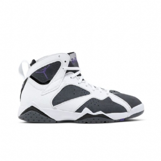 Air Jordan 7 Retro Valkoinen Harmaa Purppura Miesten Kengät