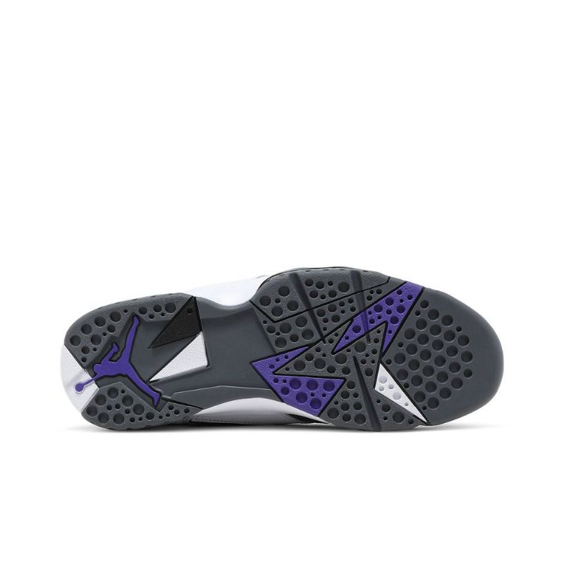 Air Jordan 7 Retro Valkoinen Harmaa Purppura Miesten Kengät