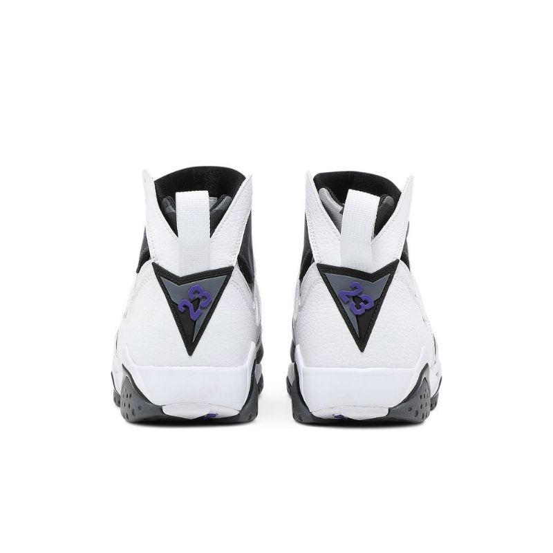 Air Jordan 7 Retro Valkoinen Harmaa Purppura Miesten Kengät