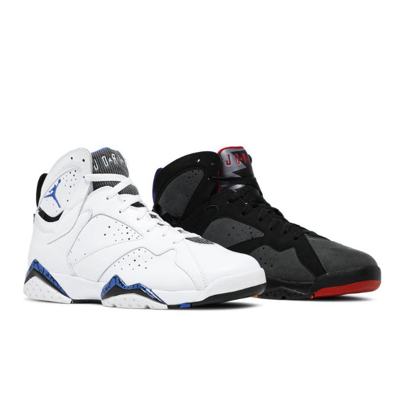 Air Jordan 7 Retro Valkoinen Musta Harmaa Sininen Miesten Kengät