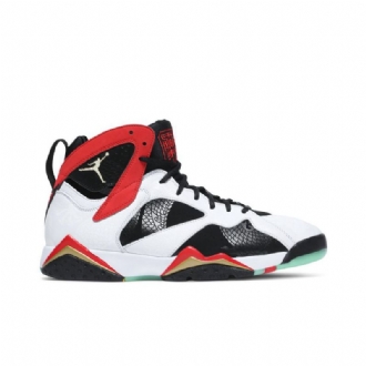 Air Jordan 7 Retro Valkoinen Punainen Musta Kultainen Miesten Kengät