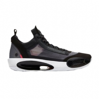 Air Jordan 34 Low Pf Mustat Harmaat Miesten Kengät