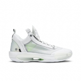 Air Jordan 34 Low Pf Valkoiset Vihreät Miesten Kengät