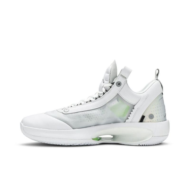 Air Jordan 34 Low Pf Valkoiset Vihreät Miesten Kengät