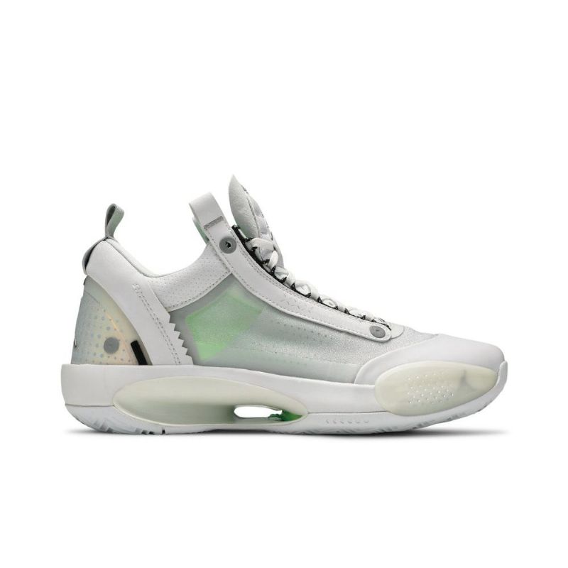 Air Jordan 34 Low Valkoinen Hopea Miesten Kengät