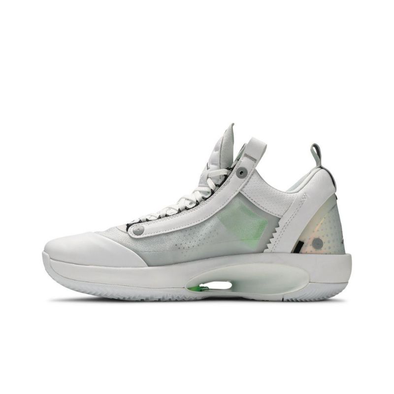 Air Jordan 34 Low Valkoinen Hopea Miesten Kengät