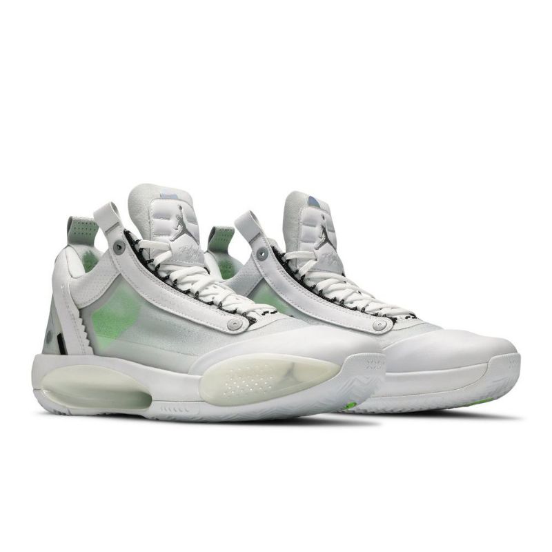 Air Jordan 34 Low Valkoinen Hopea Miesten Kengät