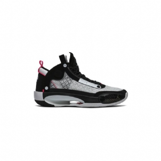Air Jordan 34 Mustavalkoiset Vaaleanpunaiset Miesten Kengät