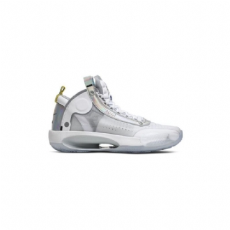 Air Jordan 34 Valkoiset Hopeiset Miesten Kengät
