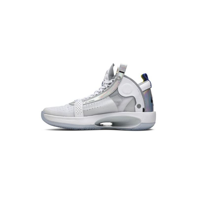 Air Jordan 34 Valkoiset Hopeiset Miesten Kengät