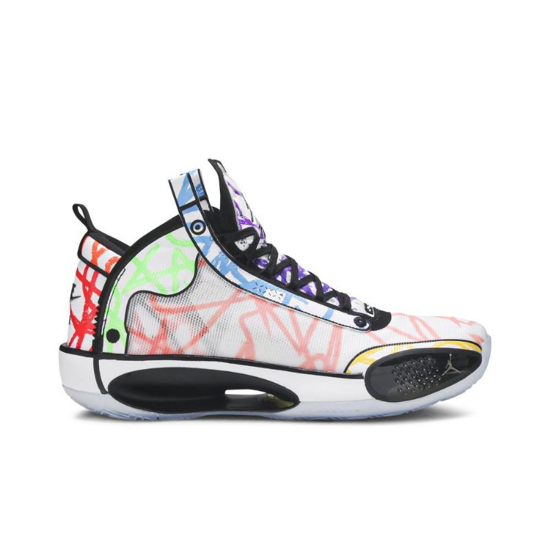 Air Jordan 34 Zion Williamson Valkoiset Moniväriset Miesten Kengät